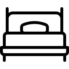 Hotel Single Bed 1 Icon from Ultimate Light Set