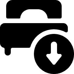 Hotel Single Bed Download Icon from Ultimate Bold Set