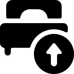 Hotel Single Bed Upload Icon from Ultimate Bold Set