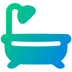 Bath Tub Icon from Plump Gradient Set