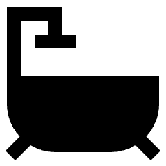 Bath Tub Icon from Sharp Solid Set