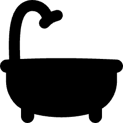 Bath Tub Icon from Flex Solid Set