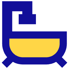 Bath Tub Icon from Sharp Pop Set