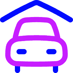 Car Garage Icon from Flex Neon Set