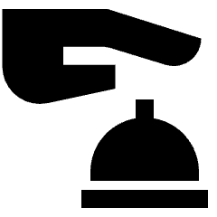 Concierge Receptionist Icon from Sharp Solid Set