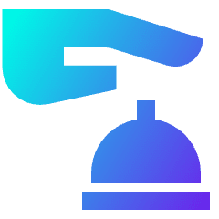 Concierge Receptionist Icon from Sharp Gradient Set