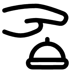 Concierge Receptionist Icon from Plump Line Set