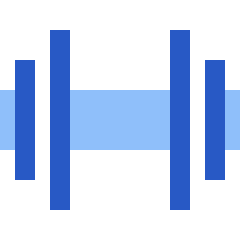 Dumbell Icon from Sharp Flat Set