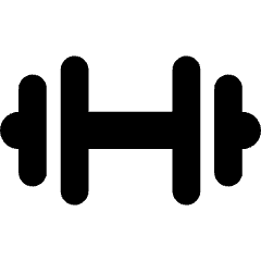 Dumbell Icon from Core Solid Set