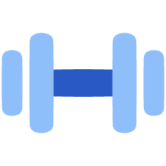 Dumbell Icon from Plump Flat Set