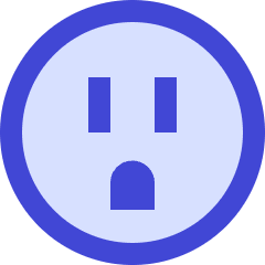 Electricity Outlet Icon from Sharp Duo Set