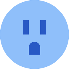 Electricity Outlet Icon from Sharp Flat Set