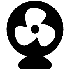 Fan Icon from Plump Solid Set