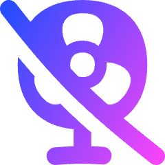 Fan Off Icon from Flex Gradient Set