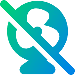 Fan Off 2 Icon from Plump Gradient Set