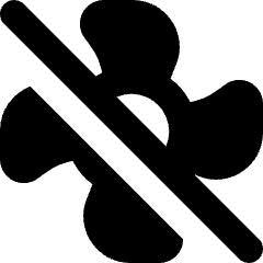 Fan Off Icon from Core Solid Set