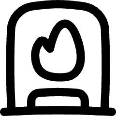 Fireplace Icon from Flex Line Set