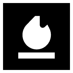 Fireplace Icon from Sharp Solid Set