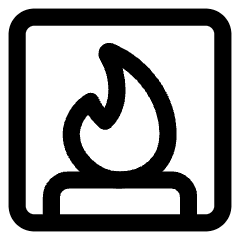 Fireplace Icon from Core Line Set