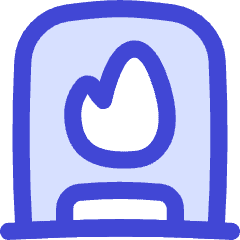 Fireplace Icon from Flex Duo Set