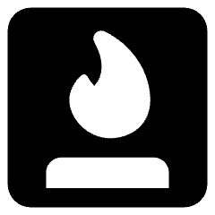 Fireplace Icon from Core Solid Set