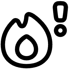 Heat Alert Icon from Plump Line Set
