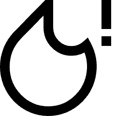 Heat Alert Icon from Sharp Line Set