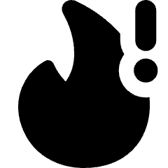 Heat Alert Icon from Core Solid Set