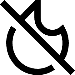 Heat Off Icon from Sharp Line Set