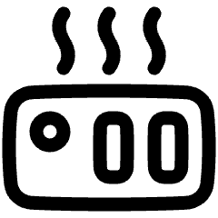 Heater Icon from Plump Line Set
