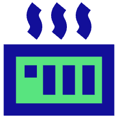 Heater Icon from Sharp Pop Set