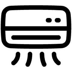 Hotel Air Conditioner Icon from Plump Line Set