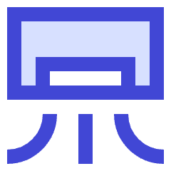 Hotel Air Conditioner Icon from Sharp Duo Set