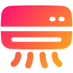 Hotel Air Conditioner Icon from Plump Gradient Set