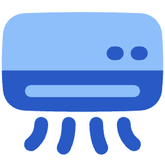 Hotel Air Conditioner Icon from Plump Flat Set