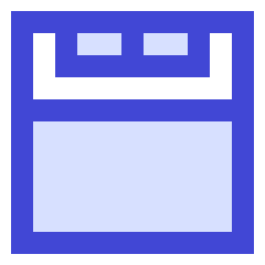 Hotel Bed 2 Icon from Sharp Duo Set