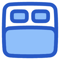 Hotel Bed 2 Icon from Plump Duo Set