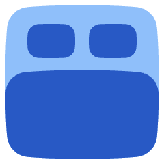 Hotel Bed 2 Icon from Plump Flat Set