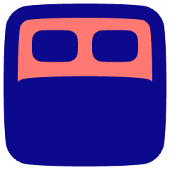 Hotel Bed 2 Icon from Plump Pop Set