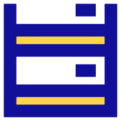 Hotel Bed 3 Icon from Sharp Pop Set