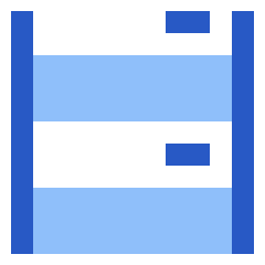 Hotel Bed 3 Icon from Sharp Flat Set