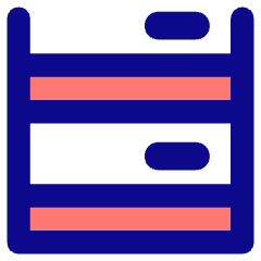 Hotel Bed 3 Icon from Core Pop Set