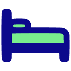 Hotel Bed 4 Icon from Plump Pop Set