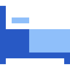 Hotel Bed 4 Icon from Sharp Flat Set