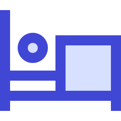 Hotel Bed 5 Icon from Sharp Duo Set