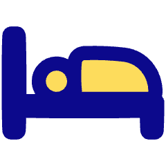 Hotel Bed 5 Icon from Plump Pop Set