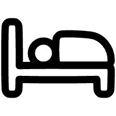 Hotel Bed 5 Icon from Plump Line Set