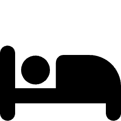 Hotel Bed Bunk Icon from Micro Solid Set