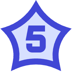 Hotel Five Star Icon from Sharp Duo Set