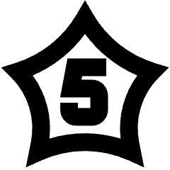 Hotel Five Star Icon from Sharp Remix Set